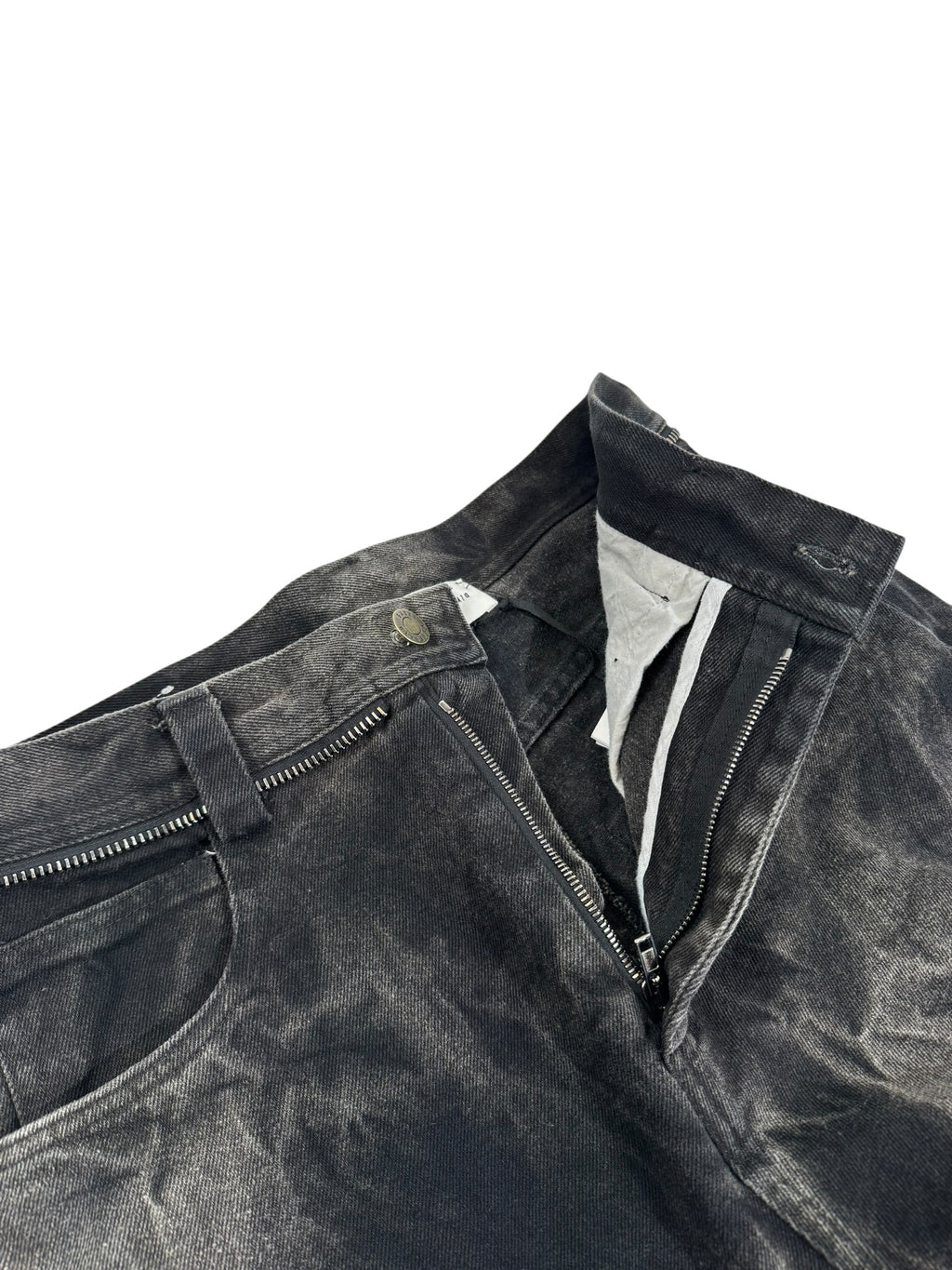WASHED DENIM WIDELEG