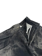 WASHED DENIM WIDELEG