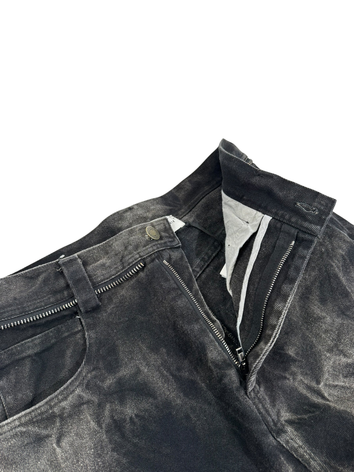 WASHED DENIM WIDELEG