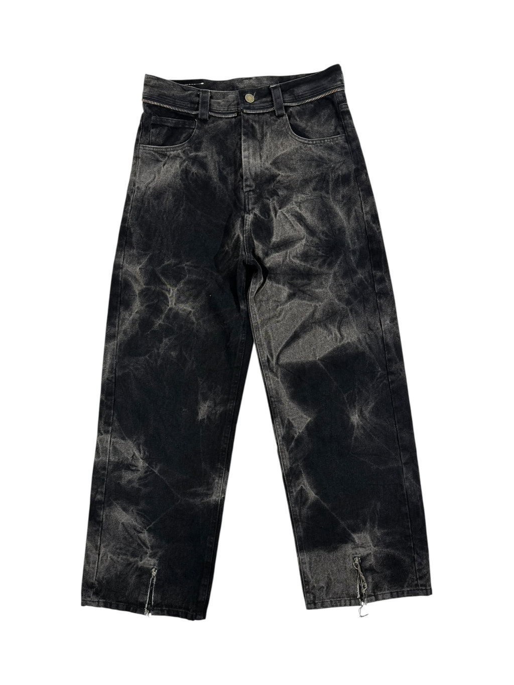 WASHED DENIM WIDELEG