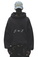 PEARL BEADED HOODIE