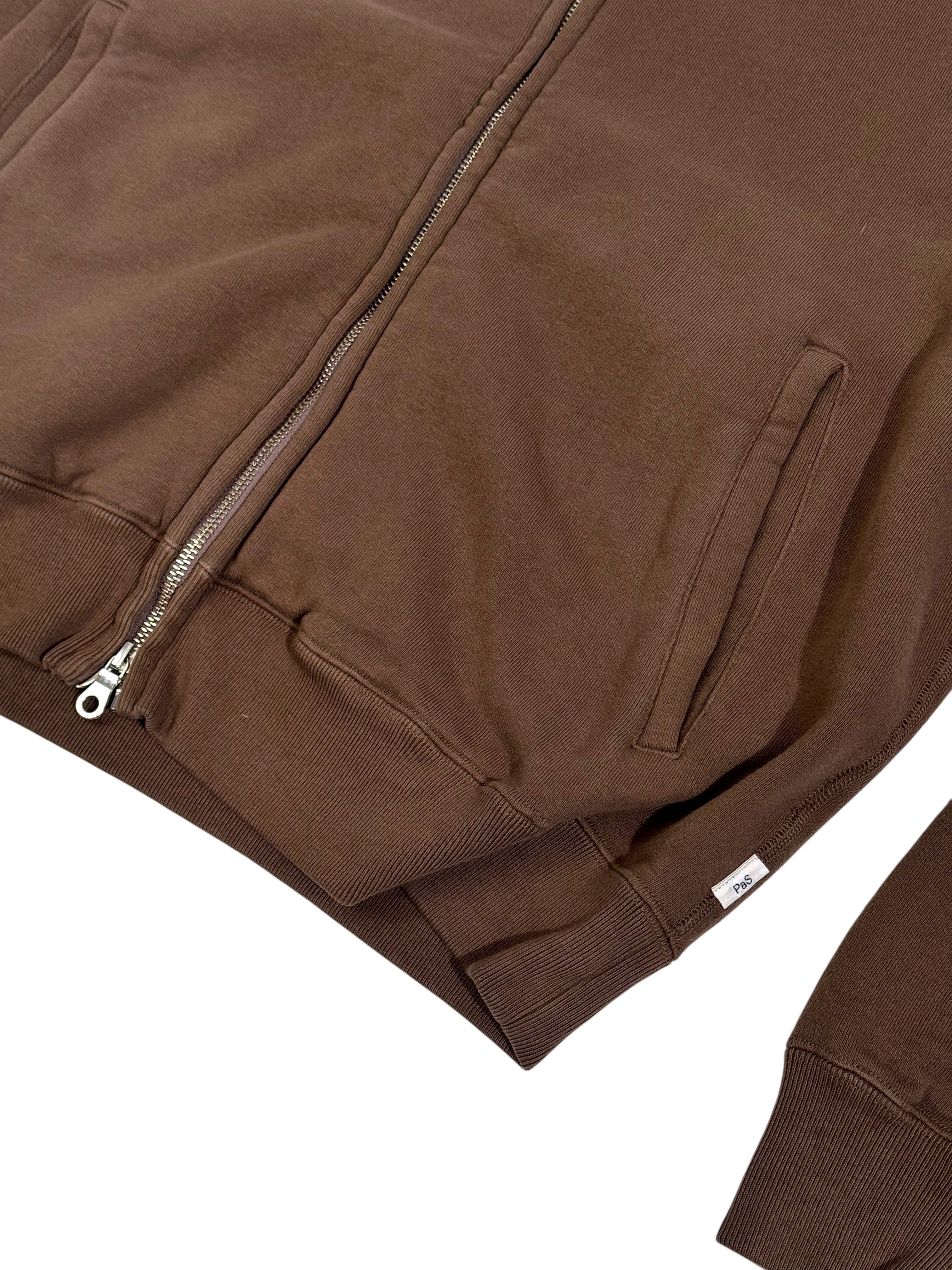 LOOPWHEEL TRACK JACKET / BRN