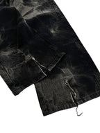 WASHED DENIM WIDELEG
