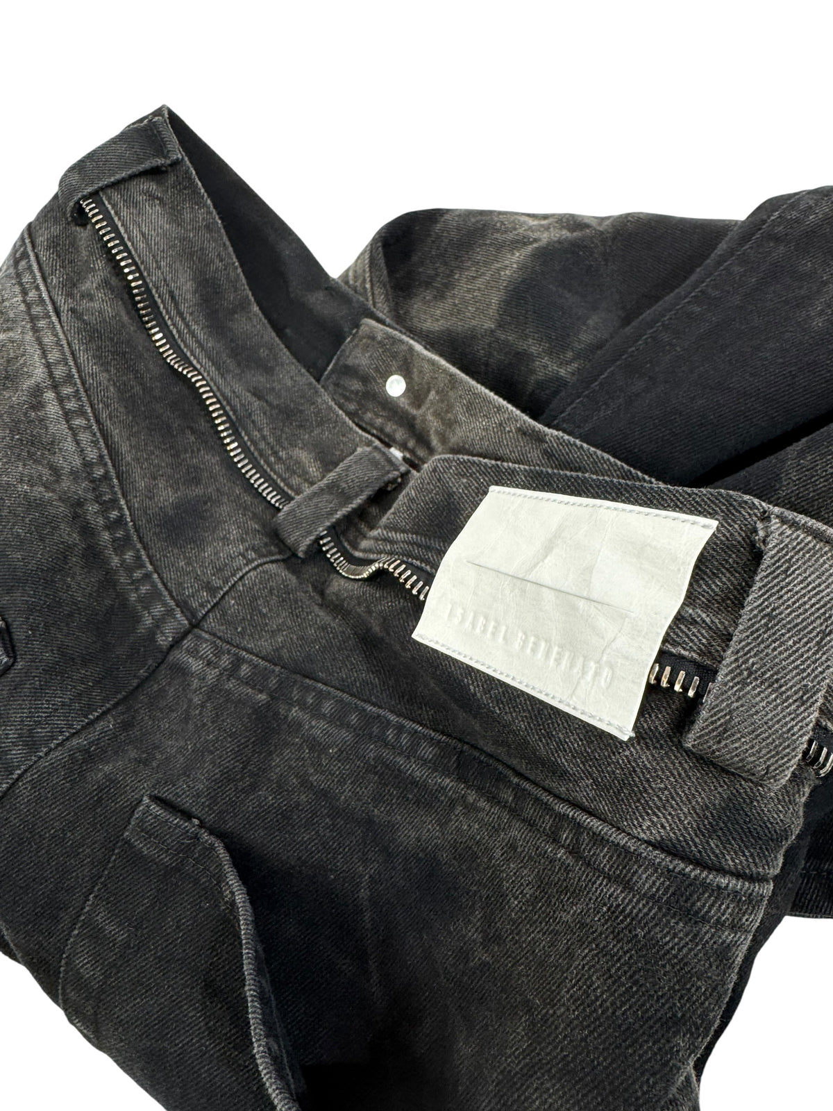 WASHED DENIM WIDELEG