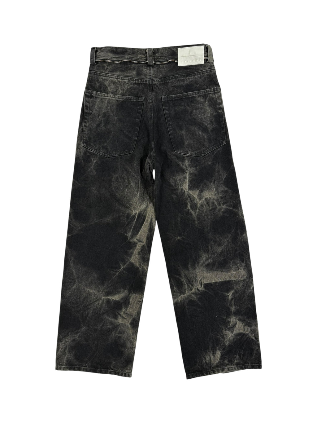 WASHED DENIM WIDELEG
