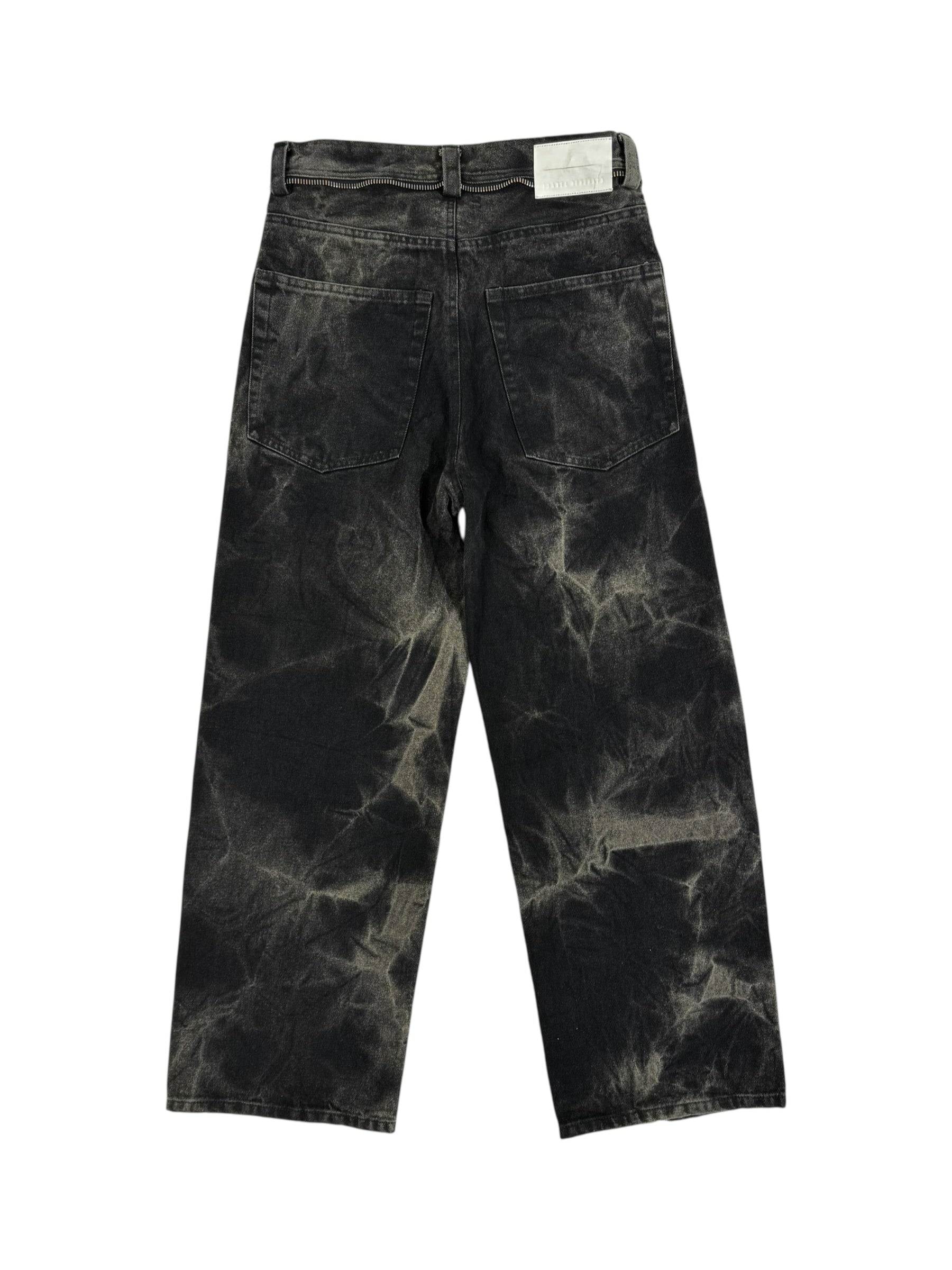 WASHED DENIM WIDELEG