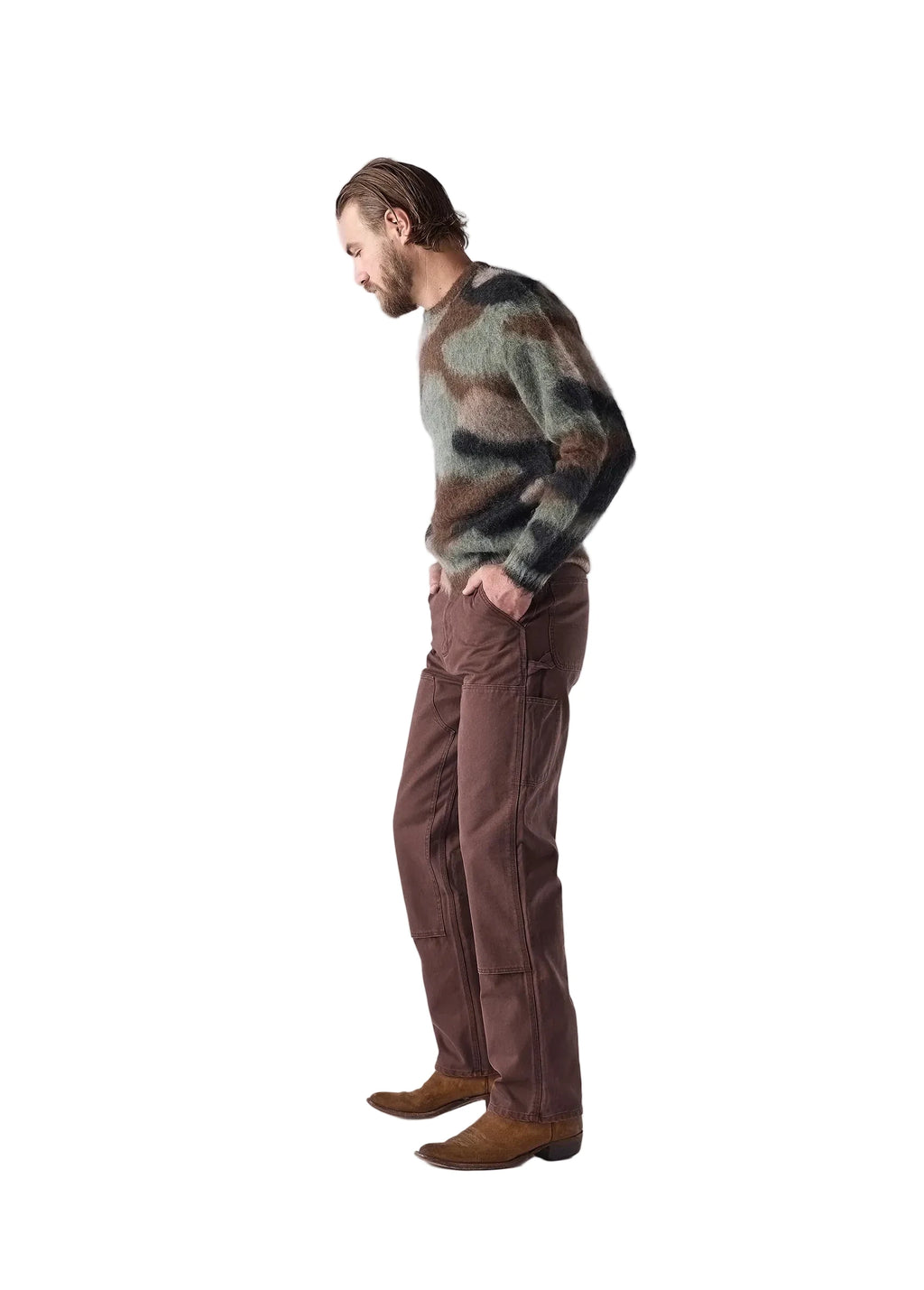 CAMO MOHAIR SWEATER