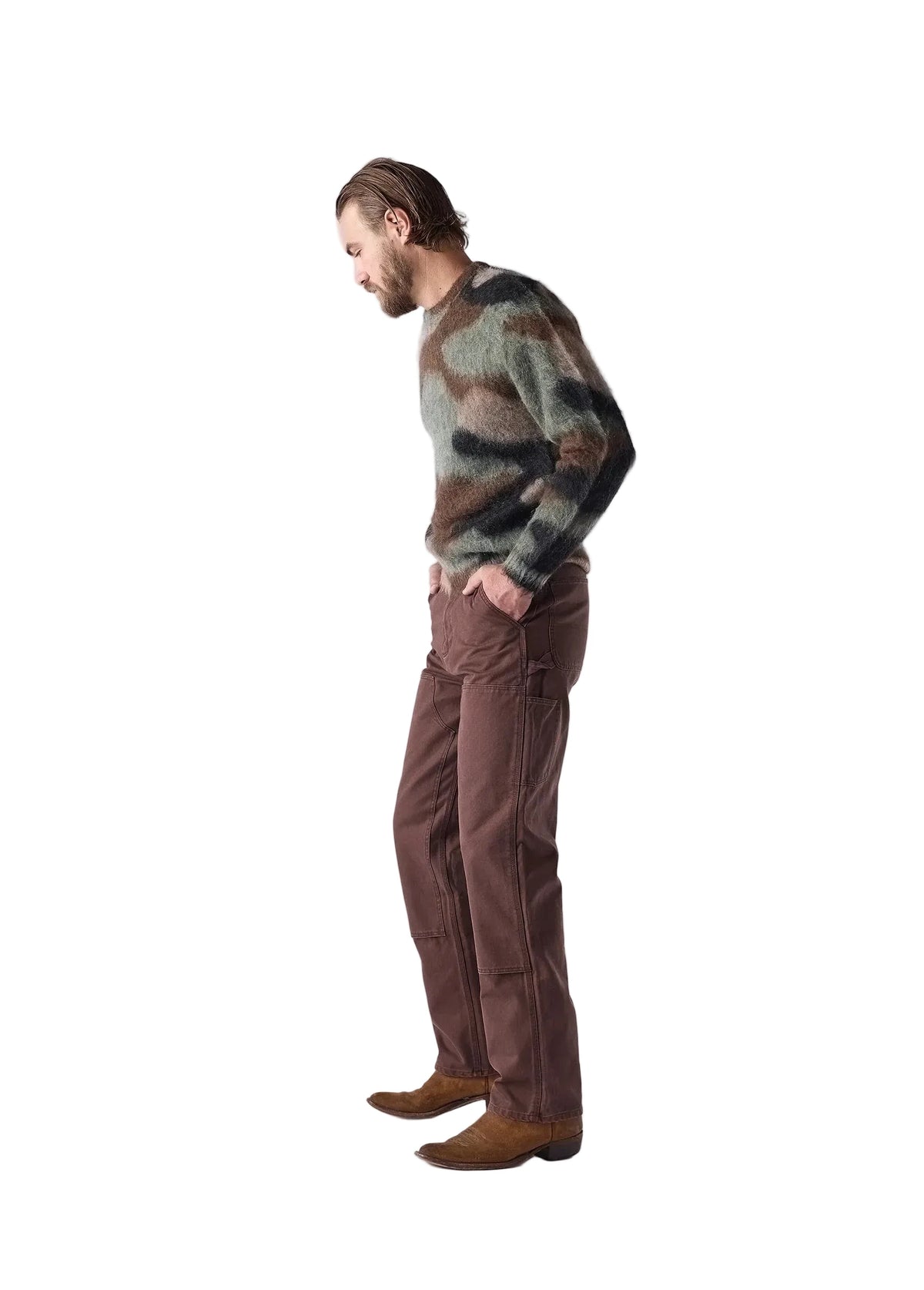 CAMO MOHAIR SWEATER