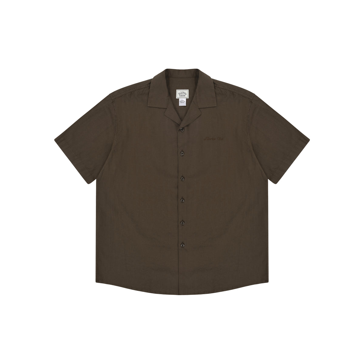 JACQUARD CAMP COLLAR SHIRT