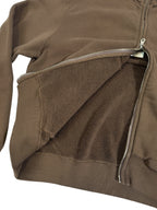 LOOPWHEEL TRACK JACKET / BRN