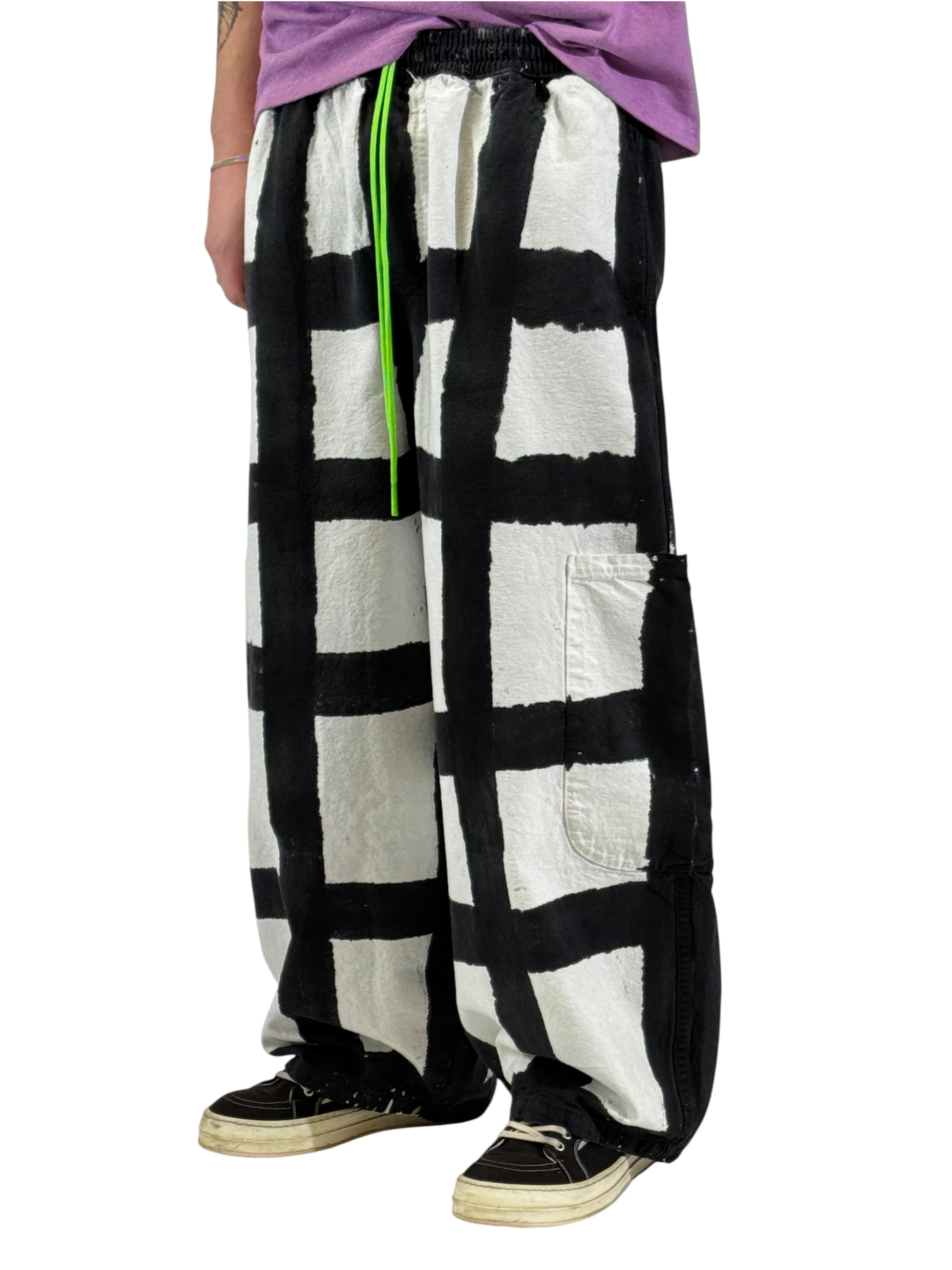 CHEF PANT / LICORICE CHECK