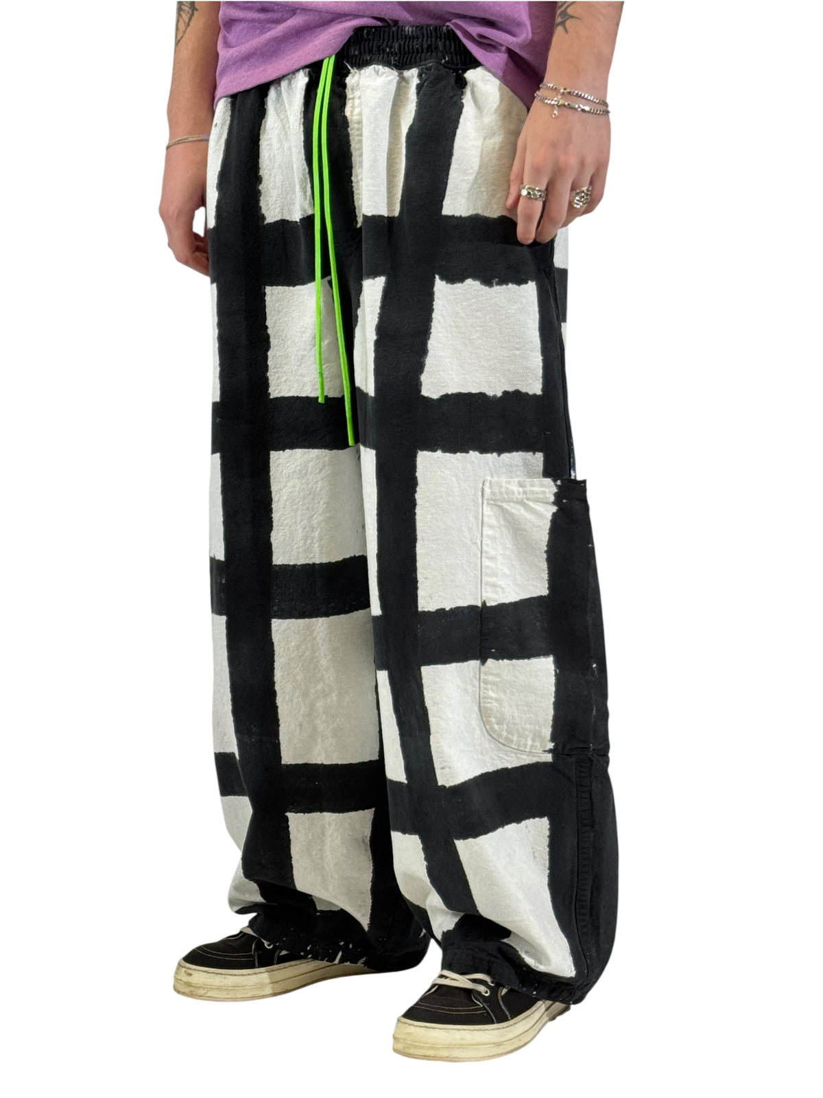 CHEF PANT / LICORICE CHECK