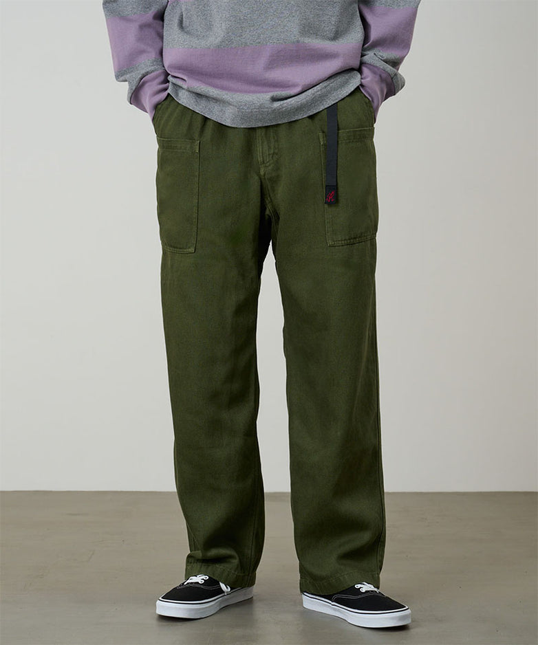 HEMP RELAXED PANT / OLIVE