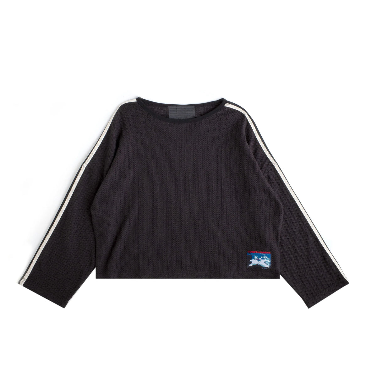 PANEL CROPPED KNIT