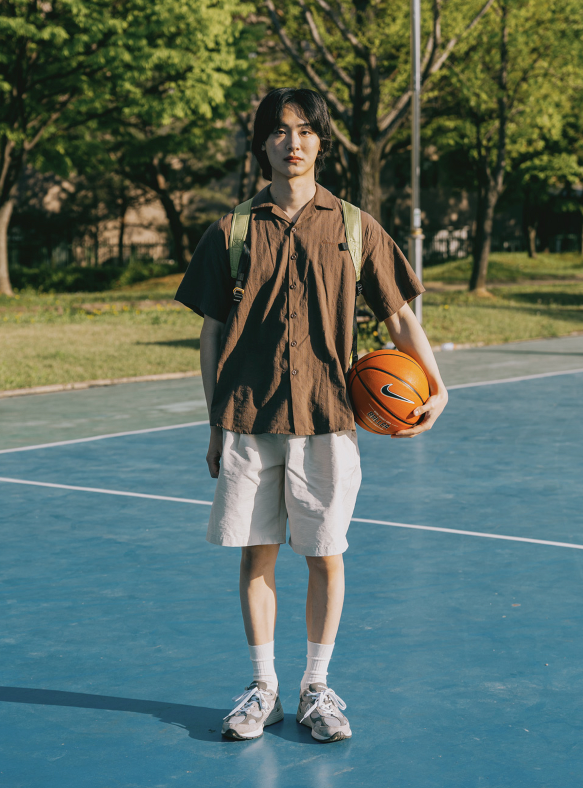 JACQUARD CAMP COLLAR SHIRT